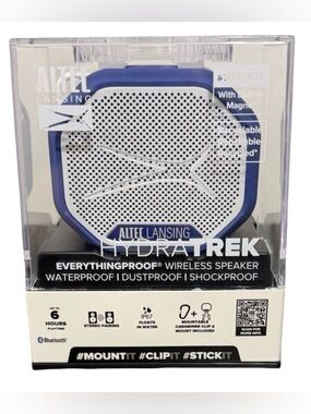 Altec Lansing HydraTrek Magnetic Bluetooth SPEAKER Waterproof 🎶
New in Packaging
